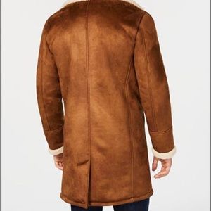 guess shearling jacket mens
